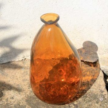 Grand Vase "Simplicity". Fait main, en verre recyclé. Espagne