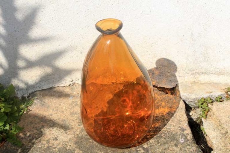 Grand Vase "Simplicity". Fait main, en verre recyclé. Espagne