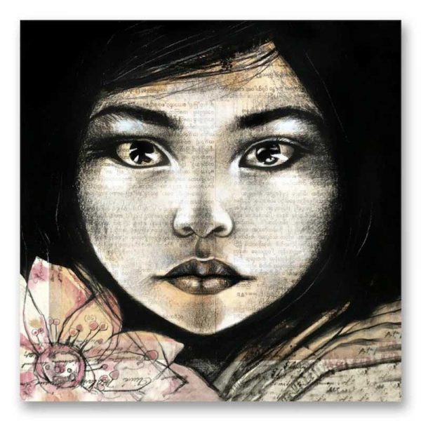 "Lumière" Birmanie. Reproduction signée, sur Papier d'art. Stéphanie Ledoux.