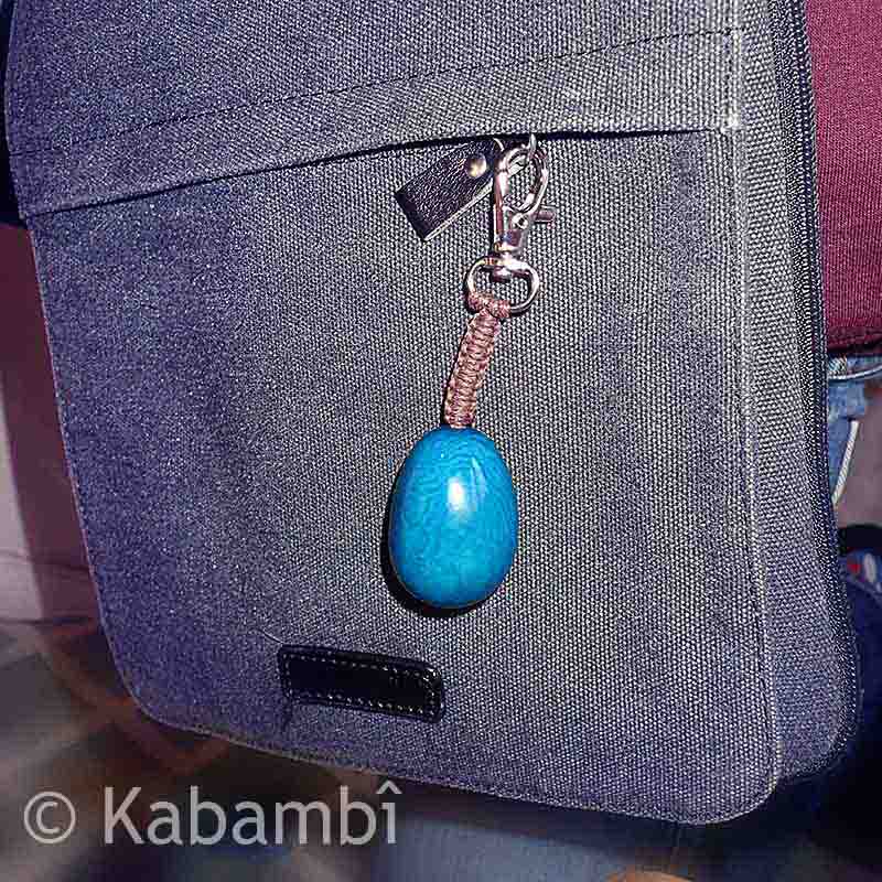 Porte clés sac turquoise - 10,00 €