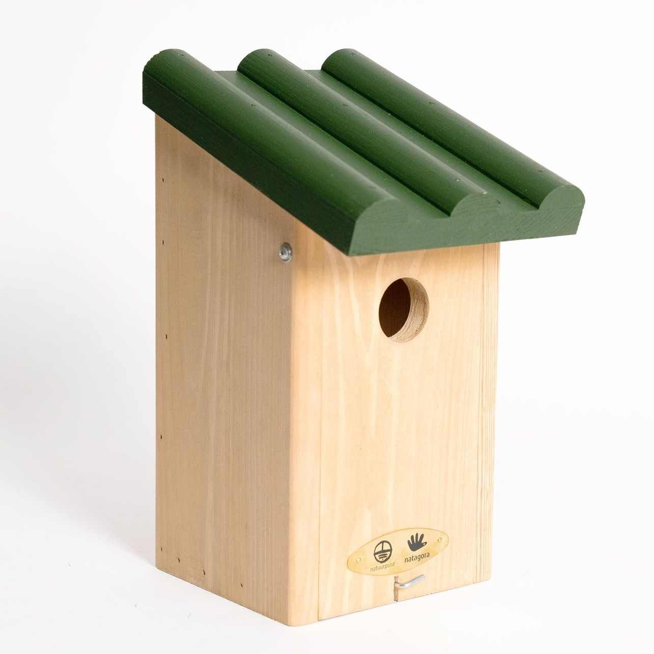 Nichoir Pour Oiseaux Relaxdays - Lot De 2 En Bois De Sapin - Trou D'envol 32 Mm, Toit Ouvrant - Pour Mésanges Et Moineaux