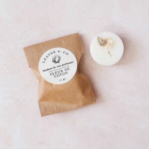 Fondant "Fleur de coton"- cire végétale parfumée.