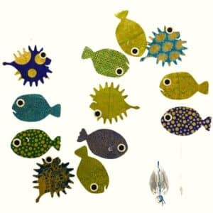 Guirlande poissons précieux Emeraude de Lamali.